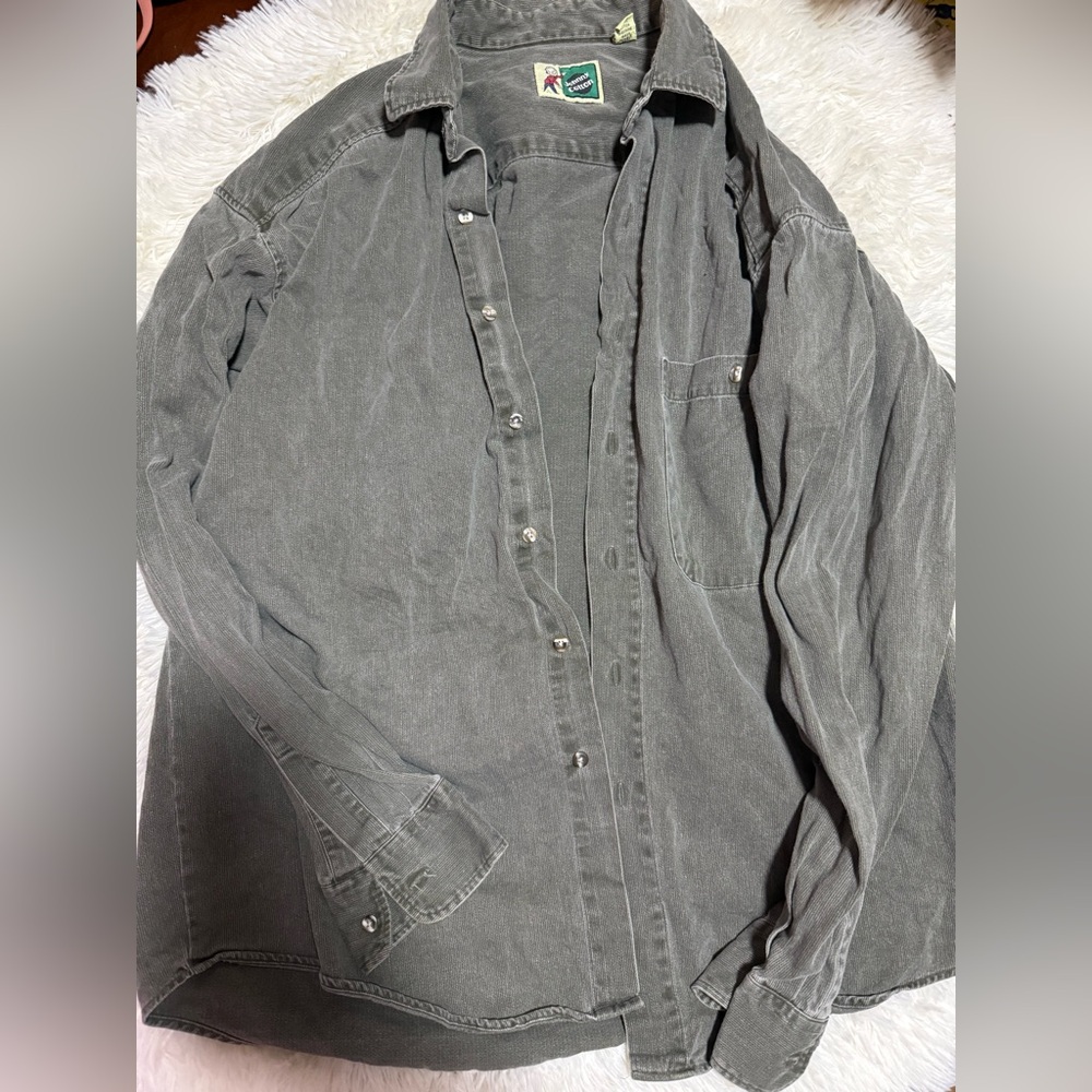 Johnny Cotton Green Button-Up Shirt
